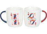 Something Different - Set Di Tazze "Her Ladyship & His Lordship"", Coppia - Confezione Da 2 SD6904 (Taglia Unica) (Bianco/Blu Navy/Rosso)"