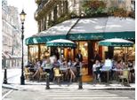 Richard Macneil - Leinwanddruck "Corner Cafe"" PM11694 (80 Cm X 60 Cm) (Bunt)"