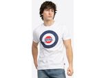 Maglietta Uomo Regular Fit Trevose Bianco/Navy/Rosso Xl Lonsdale
