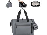 Borsa Fasciatoio Kikkaboo Maxi Con Fasciatoio, Piccola Borsa, Chiusura A Zip Grigio Chiaro