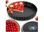 Vilde Teglia Per Crostate Teglia Per Quiche Teglia Per Torte In Ceramica Nera 24,5 Cm