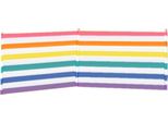 Frangivento 3 Pali Acciaio Poliestere Strisce Colorate 240X80 Cm Spiaggia, Piscina, Giardino