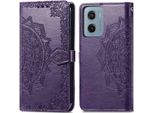 Motorola Moto G05/Motorola Moto E15 Coperture - Pelle Finta - Imoshion Flip Cover - Viola