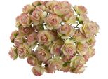 Rosen Aperto 20Mm 50Pcs Scrapbooking Fiori Di Carta Di Gelso Fiori Giallo-Rosa