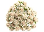 Rosen Aperto 20 Mm 50Pcs Fiori Di Carta Di Gelso Per Scrapbooking, Pesca Chiaro