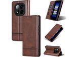Custodia In Pelle Per Xiaomi Redmi Note 14 Pro+ 5G, Custodia Portafoglio Pieghevole Con Chiusura Magnetica E Supporto Caffè