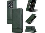 Custodia In Pelle Per Xiaomi 14T, Custodia Pieghevole A Portafoglio Con Chiusura Magnetica E Supporto Verde