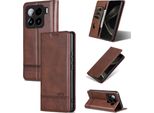 Custodia In Pelle Per Xiaomi 15, Custodia Pieghevole A Portafoglio Con Chiusura Magnetica E Supporto Caffè