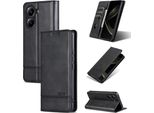 Custodia In Pelle Per Xiaomi Redmi Turbo 4 / Poco X7 Pro, Custodia Pieghevole A Portafoglio Con Chiusura Magnetica E Supporto Nero