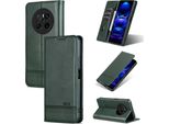 Custodia In Pelle Per Huawei Mate 70, Custodia Pieghevole A Portafoglio Con Chiusura Magnetica E Supporto Verde