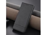 Custodia In Pelle Per Xiaomi Redmi Note 13 Pro 5G, Custodia Pieghevole A Portafoglio Con Chiusura Magnetica E Supporto Nero