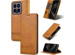 Custodia In Pelle Per Xiaomi 14, Custodia Pieghevole A Portafoglio Con Chiusura Magnetica E Supporto Giallo
