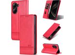 Custodia In Pelle Per Xiaomi Redmi Turbo 4 / Poco X7 Pro, Custodia Pieghevole A Portafoglio Con Chiusura Magnetica E Supporto Rosa
