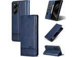 Custodia In Pelle Per Xiaomi Redmi Turbo 4 / Poco X7 Pro, Custodia Pieghevole A Portafoglio Con Chiusura Magnetica E Supporto Blu