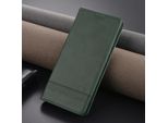 Custodia In Pelle Per Xiaomi Redmi Note 13 Pro 5G, Custodia Pieghevole A Portafoglio Con Chiusura Magnetica E Supporto Verde