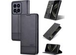 Custodia In Pelle Per Xiaomi 14, Custodia Pieghevole A Portafoglio Con Chiusura Magnetica E Supporto Nero