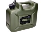 Tanica Di Benzina HüNersdorff Profi 10L Verde Oliva Con Tubo Di Uscita