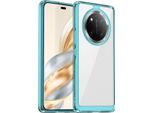 Custodia Per Honor X9C Trasparente, Protettiva In Silicone Tpu Antiurto Blu Cielo