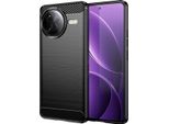Custodia Per Xiaomi Redmi K80 Pro In Silicone Tpu Morbido, Fibra Di Carbonio, Custodia Protettiva Antiurto Nera