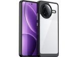Custodia Per Xiaomi Redmi K80 Trasparente, Antiurto Tpu Silicone Custodia Protettiva Nero