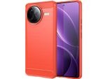 Custodia Per Xiaomi Redmi K80 Pro In Silicone Tpu Morbido, Fibra Di Carbonio, Custodia Protettiva Antiurto Rossa