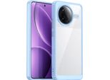 Custodia Per Xiaomi Redmi K80 Trasparente, Antiurto Tpu Silicone Custodia Protettiva Blu