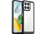 Custodia Per Honor 200 Smart Trasparente, Protettiva In Silicone Tpu Antiurto Nero