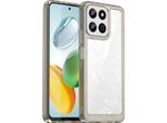 Custodia Per Honor 200 Smart Trasparente, Custodia Protettiva In Silicone Tpu Antiurto Grigio Titanio