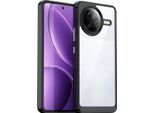 Custodia Per Xiaomi Redmi K80 Pro Trasparente, Antiurto Tpu Silicone Custodia Protettiva Nero