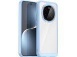 Custodia Per Honor Magic7 Trasparente, Protettiva In Silicone Tpu Antiurto Blu
