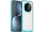 Custodia Per Honor Magic7 Trasparente, Protettiva In Silicone Tpu Antiurto Blu Cielo