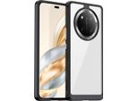 Custodia Per Honor Magic7 Lite Trasparente, Protettiva In Silicone Tpu Antiurto Nero