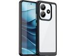 Custodia Per Xiaomi Redmi Note 14 5G Trasparente, Antiurto Tpu Silicone Custodia Protettiva Nero