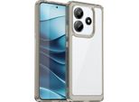 Custodia Per Xiaomi Redmi Note 14 5G Trasparente, Antiurto Tpu Silicone Custodia Protettiva Grigio Titanio
