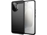 Custodia Per Honor 300 In Morbido Silicone Tpu, Fibra Di Carbonio, Custodia Protettiva Antiurto Nera