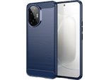 Custodia Per Honor 300 In Silicone Tpu Morbido, Fibra Di Carbonio, Custodia Protettiva Antiurto Blu