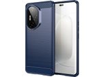 Custodia Per Honor 300 Pro In Silicone Tpu Morbido, Fibra Di Carbonio, Custodia Protettiva Antiurto Blu