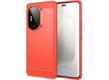 Custodia Per Honor 300 Pro In Silicone Tpu Morbido, Fibra Di Carbonio, Custodia Protettiva Antiurto Rossa
