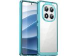 Custodia Per Xiaomi Redmi Note 14 Pro 5G Trasparente, Antiurto Tpu Silicone Custodia Protettiva Blu Cielo