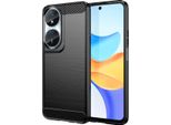 Custodia Per Honor 90 Smart In Silicone Tpu Morbido, Fibra Di Carbonio, Custodia Protettiva Antiurto Nera
