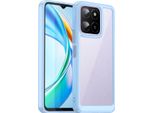 Custodia Per Honor X5B Plus Trasparente, Antiurto Tpu Silicone Custodia Protettiva Blu