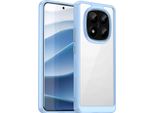 Custodia Per Xiaomi Redmi Note 14 Pro+ 5G Trasparente, Antiurto Tpu Silicone Custodia Protettiva Blu