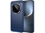 Custodia Per Honor Magic7 Pro In Silicone Tpu Morbido, Fibra Di Carbonio, Custodia Protettiva Antiurto Blu