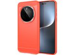 Custodia Per Honor Magic7 Pro In Silicone Tpu Morbido, Fibra Di Carbonio, Custodia Protettiva Antiurto Rossa