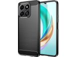 Custodia Per Honor X6B In Silicone Tpu Morbido, Fibra Di Carbonio, Custodia Protettiva Antiurto Nera