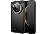 Custodia Per Huawei Mate 70 Pro In Silicone Tpu Morbido, Fibra Di Carbonio, Custodia Protettiva Antiurto Nera