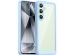 Custodia Per Samsung Galaxy S24 Fe Trasparente, Antiurto Tpu Silicone Protettivo Blu