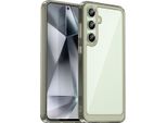 Custodia Per Samsung Galaxy S24 Fe Trasparente, Antiurto Tpu Silicone Custodia Protettiva Grigio Titanio
