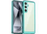 Custodia Per Samsung Galaxy S24 Fe Trasparente, Protettiva In Silicone Tpu Antiurto Blu Cielo