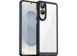 Custodia Per Samsung Galaxy S25 Edge Trasparente, Custodia Protettiva In Silicone Tpu Antiurto Nero